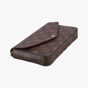 Pre-owned Louis Vuitton Pochette Felicie Brown Monogram Canvas M61276 shoulderbag | stylenewstar