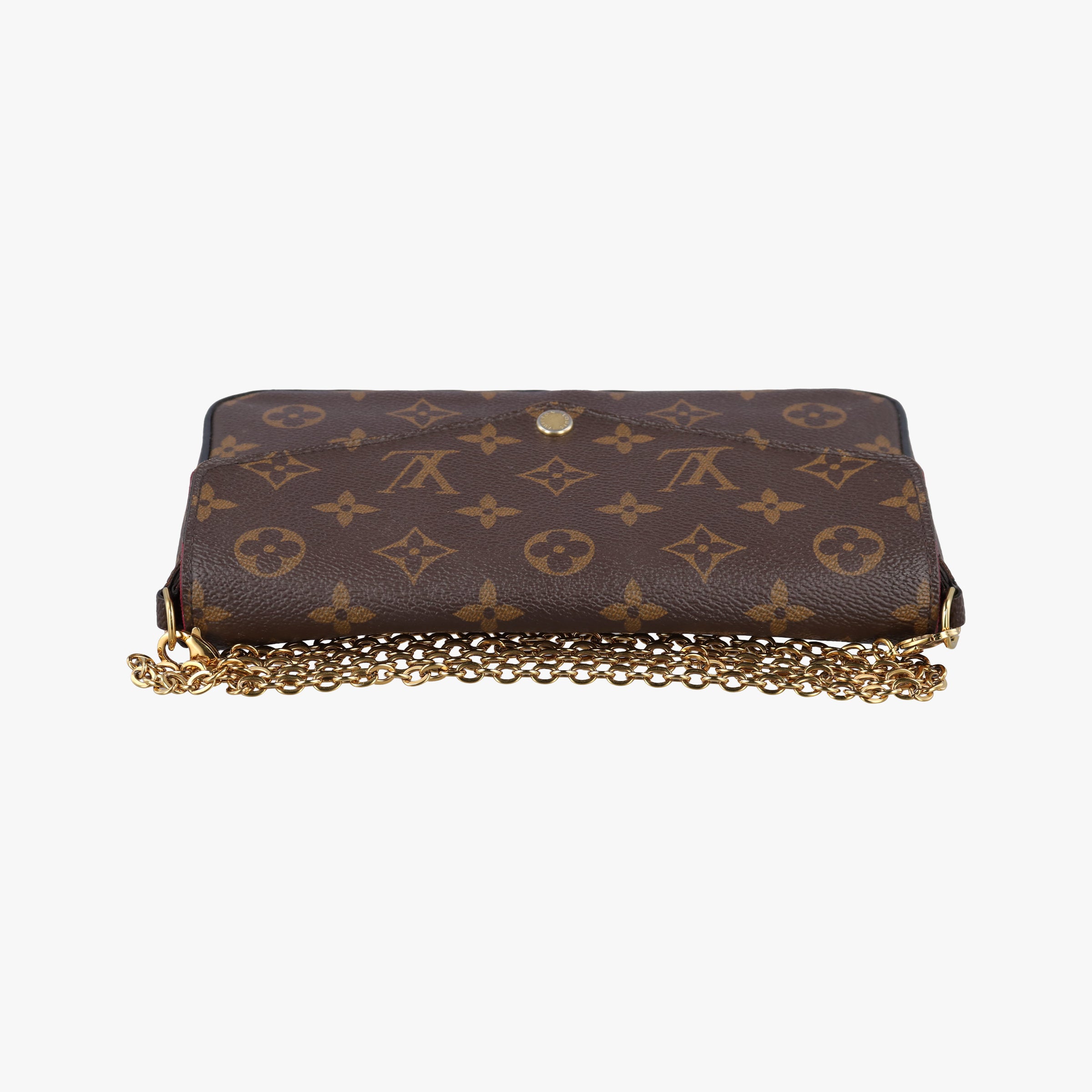 Pre-owned Louis Vuitton Pochette Felicie Brown Monogram Canvas M61276 shoulderbag | stylenewstar