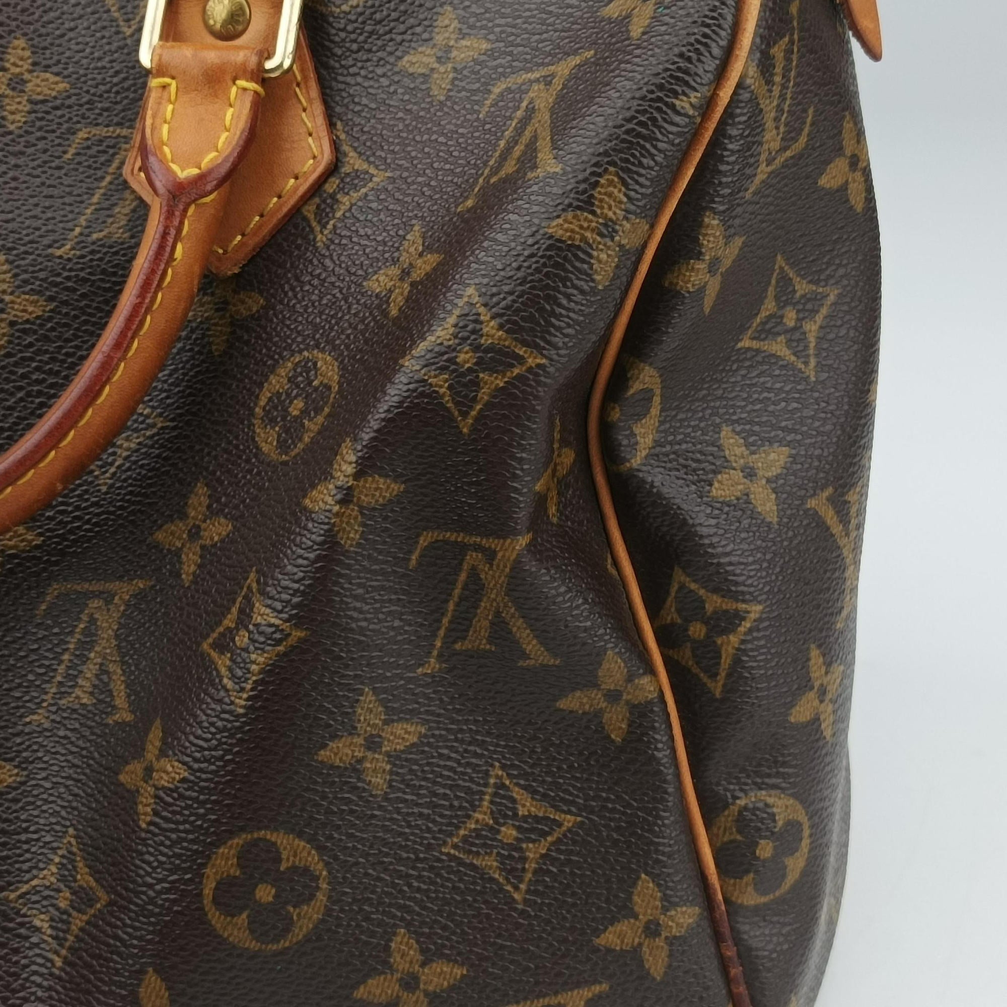 Vintage Louis Vuitton Speedy 30 BROWN Monogram Canvas M41526 handbag | stylenewstar