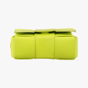 Pre-owned Bottega Veneta cassette Green lambskin  shoulderbag | stylenewstar