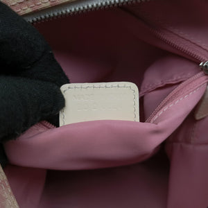 Pre-owned Christian Dior Trotter Pink Coated Canvas Leather  shoulderbag | stylenewstar