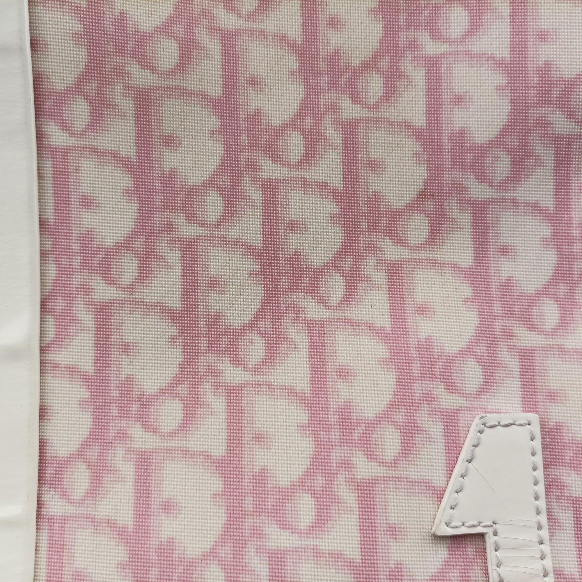 Pre-owned Christian Dior Trotter Pink Coated Canvas Leather  shoulderbag | stylenewstar