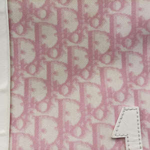 Pre-owned Christian Dior Trotter Pink Coated Canvas Leather  shoulderbag | stylenewstar