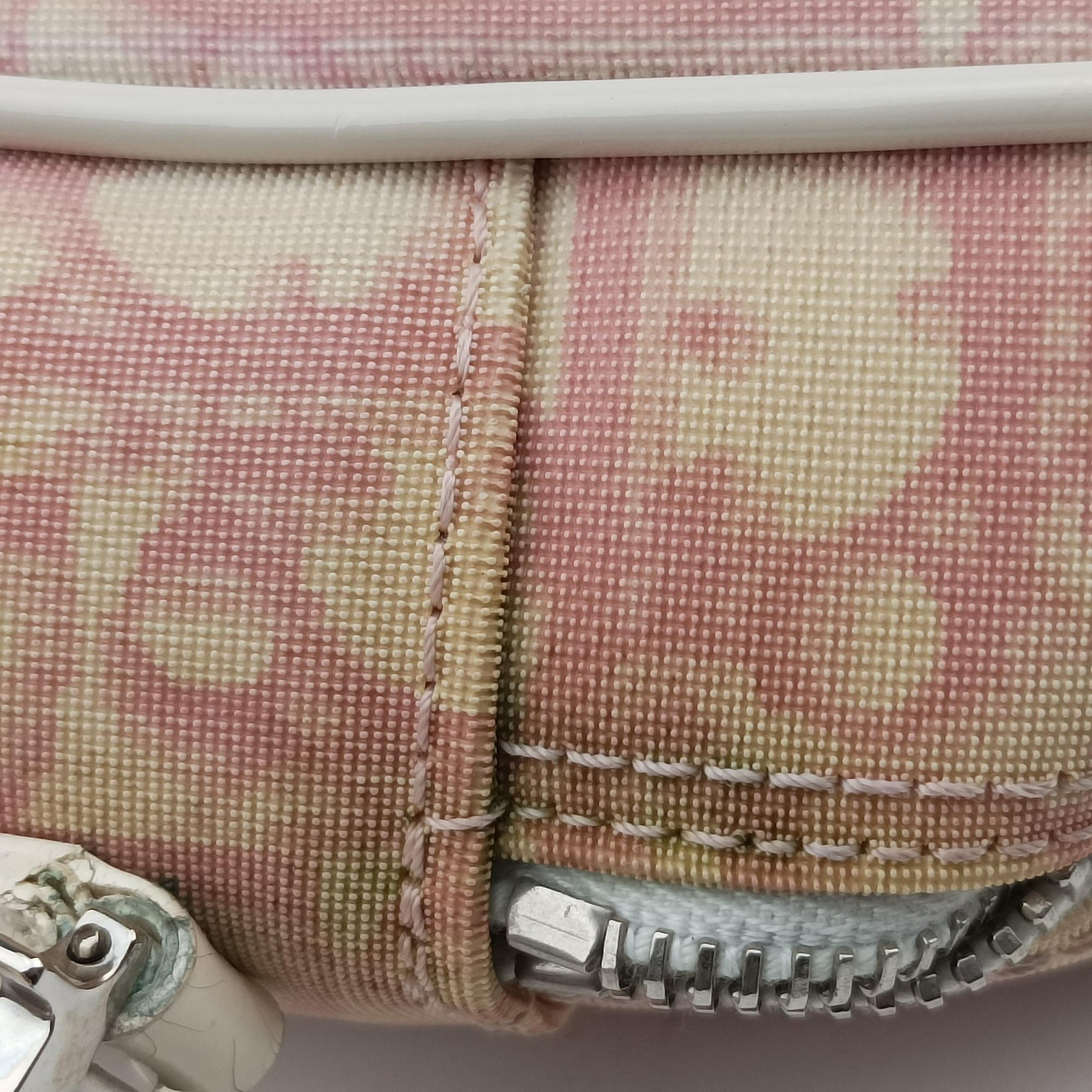 Pre-owned Christian Dior Trotter Pink Coated Canvas Leather  shoulderbag | stylenewstar