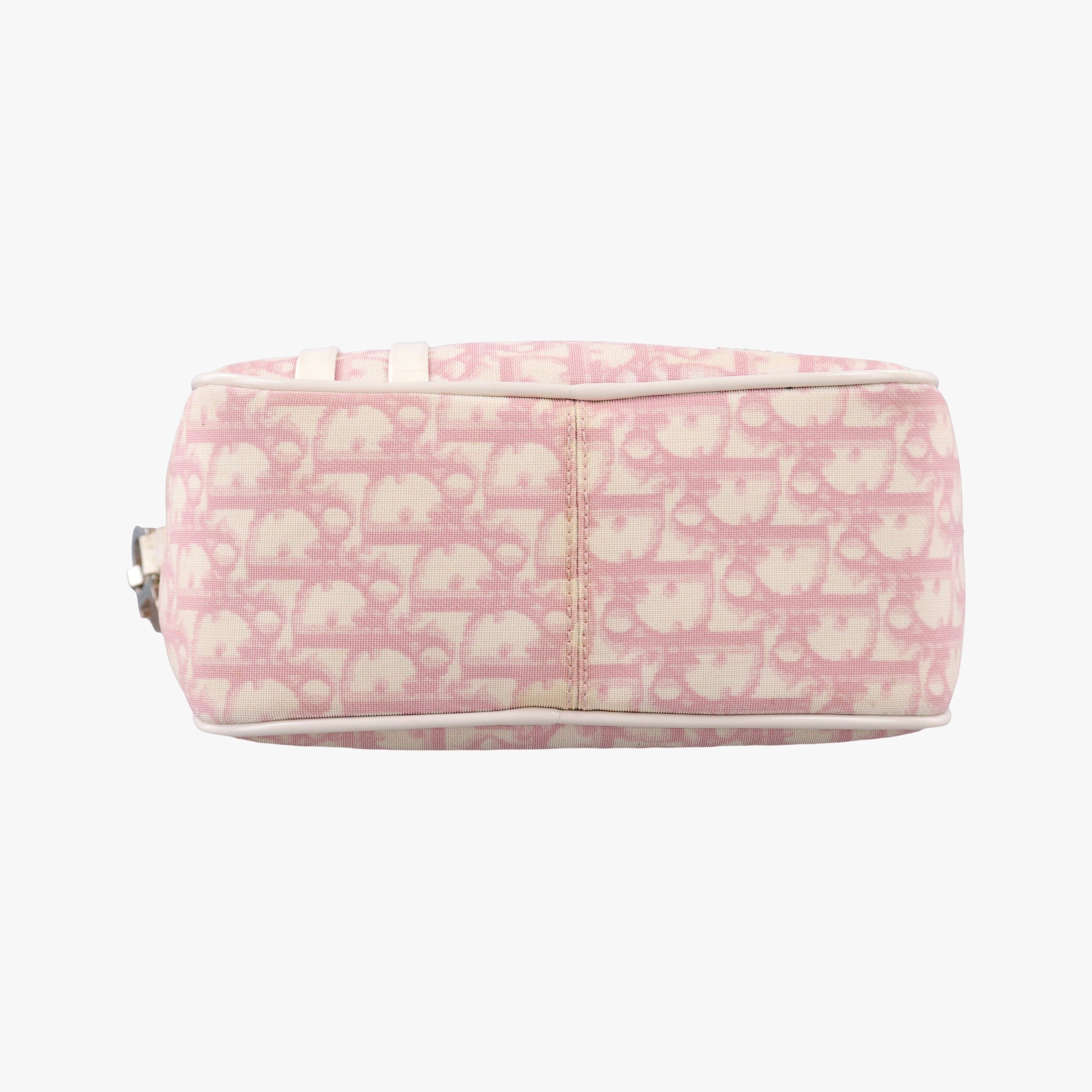 Pre-owned Christian Dior Trotter Pink Coated Canvas Leather  shoulderbag | stylenewstar