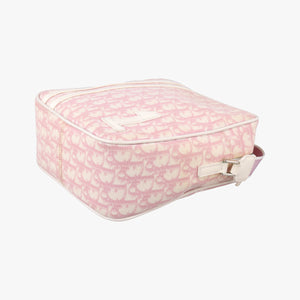 Pre-owned Christian Dior Trotter Pink Coated Canvas Leather  shoulderbag | stylenewstar