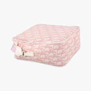 Pre-owned Christian Dior Trotter Pink Coated Canvas Leather  shoulderbag | stylenewstar