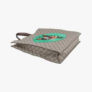 Pre-owned Gucci GG Supreme Bee Multicolour PVC coated canvas × suede 450950 shoulderbag | stylenewstar