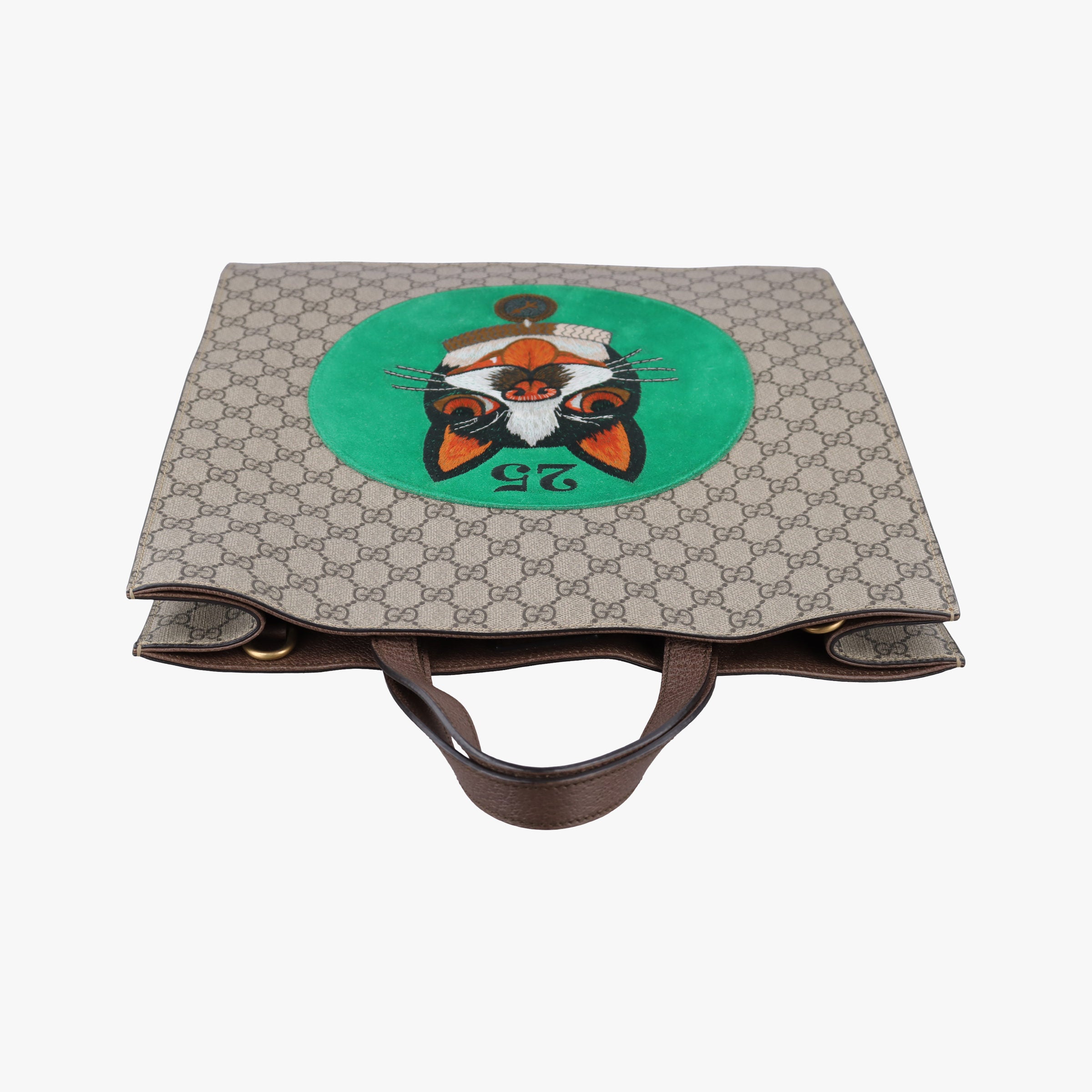 Pre-owned Gucci GG Supreme Bee Multicolour PVC coated canvas × suede 450950 shoulderbag | stylenewstar