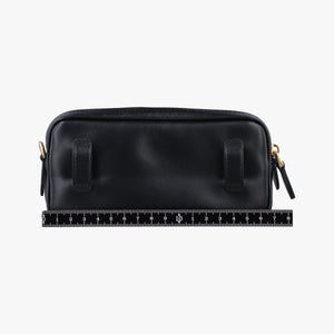 Secondhand Miu Miu Logo belt Black leather  bum bag/waist bag | stylenewstar