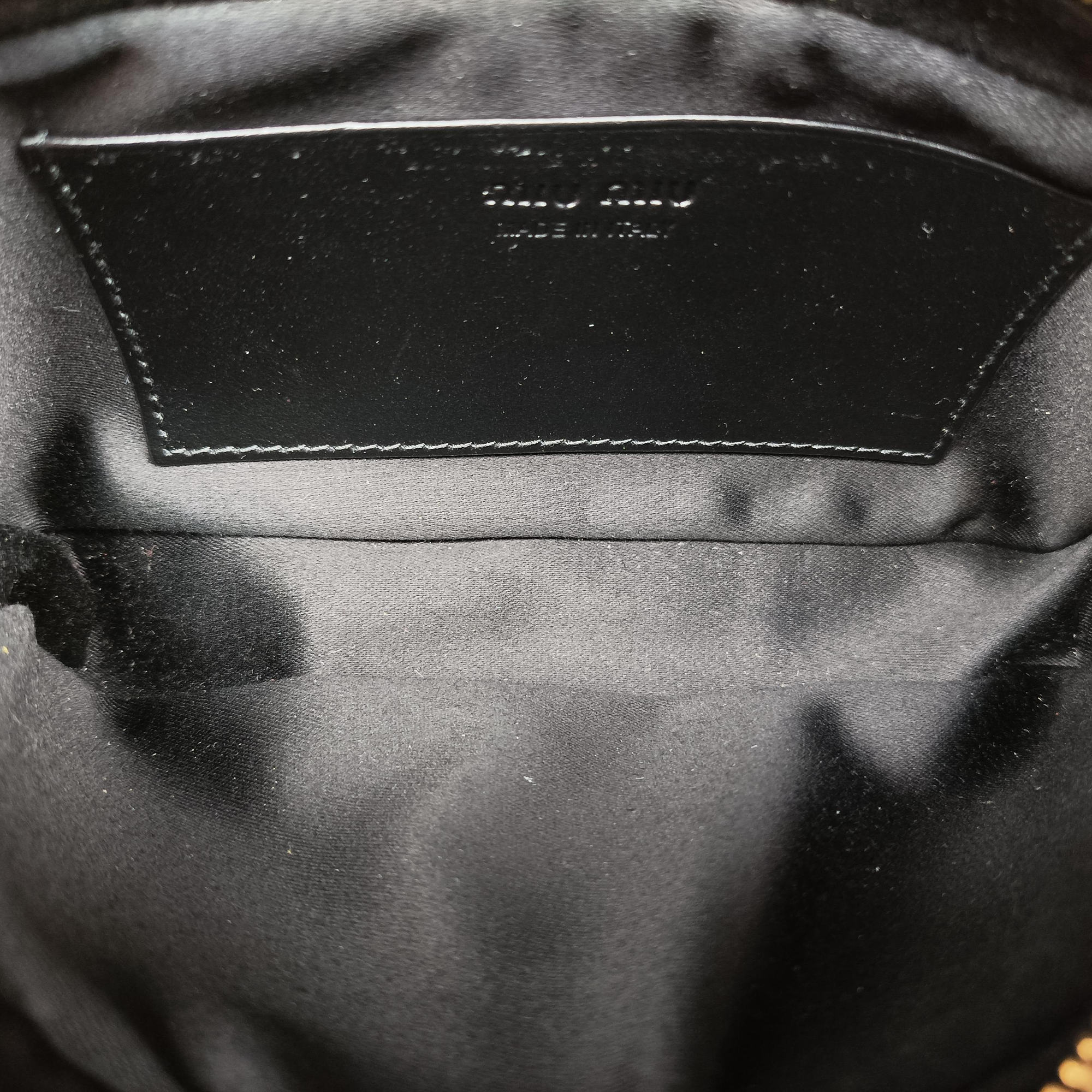 Secondhand Miu Miu Logo belt Black leather  bum bag/waist bag | stylenewstar