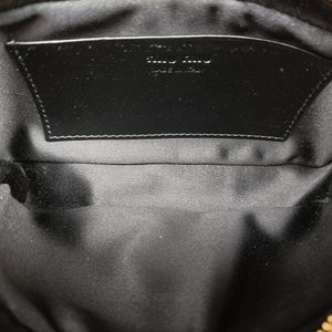 Secondhand Miu Miu Logo belt Black leather  bum bag/waist bag | stylenewstar