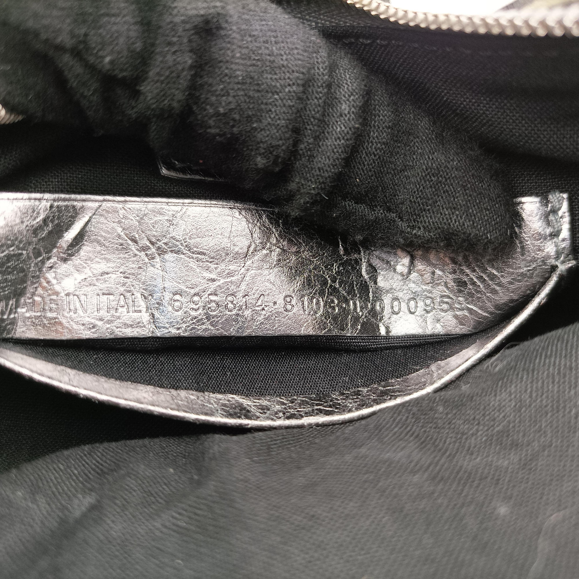 Pre-owned Balenciaga Le Cagole mini Silver lambskin  shoulderbag | stylenewstar
