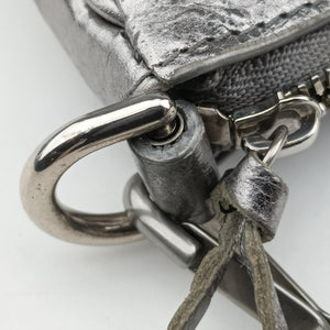 Pre-owned Balenciaga Le Cagole mini Silver lambskin  shoulderbag | stylenewstar