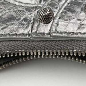 Pre-owned Balenciaga Le Cagole mini Silver lambskin  shoulderbag | stylenewstar