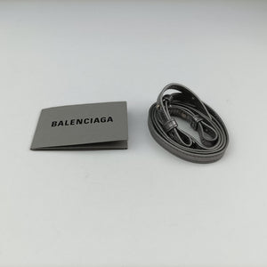 Pre-owned Balenciaga Le Cagole mini Silver lambskin  shoulderbag | stylenewstar