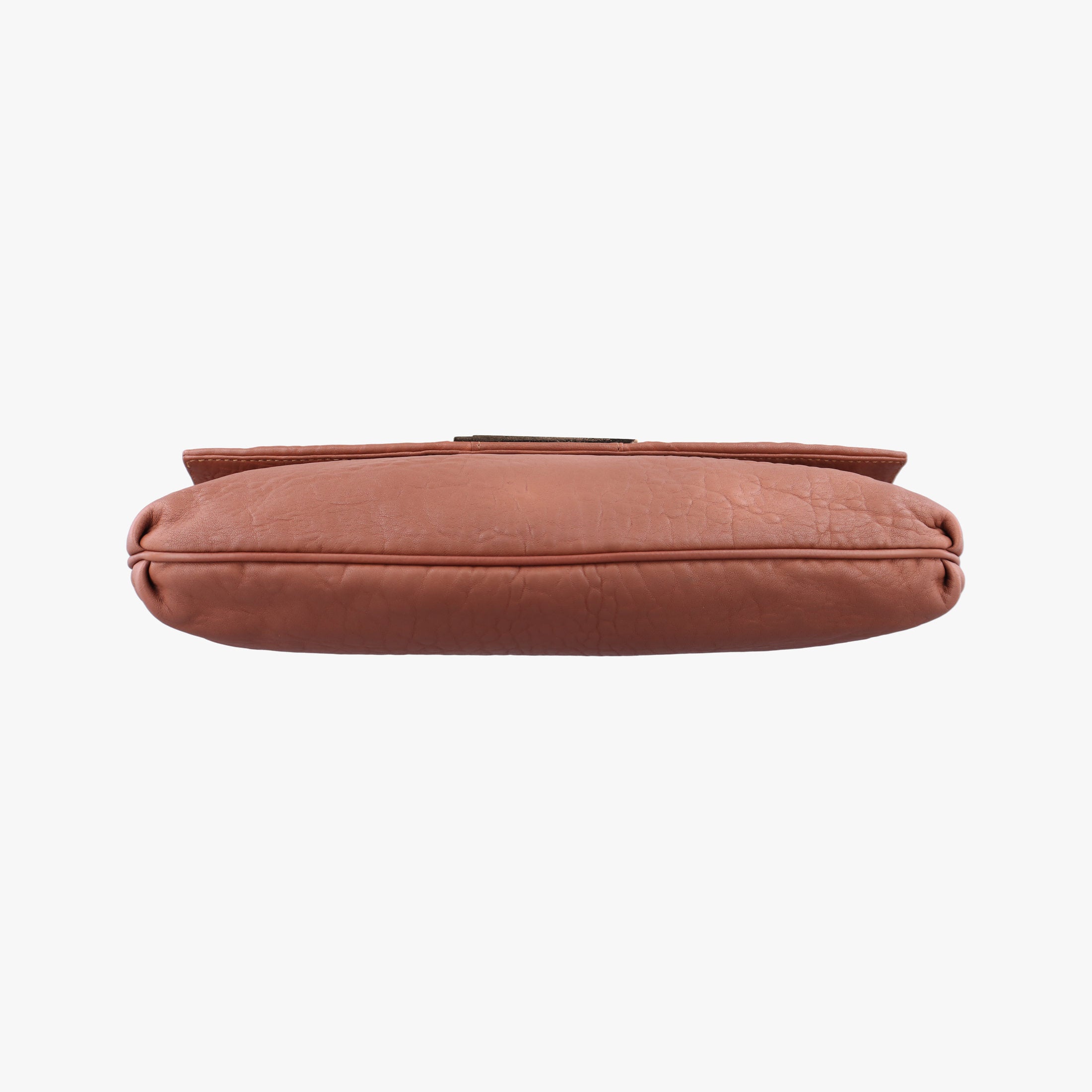 Pre-owned Fendi Mia Flap Brown Leather 8BT163 shoulderbag | stylenewstar