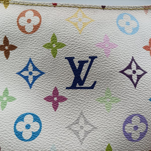 Pre-owned Louis Vuitton LODGE PM white Monogram Multicolor M40053 shoulderbag | stylenewstar