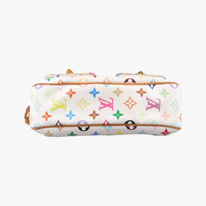 Pre-owned Louis Vuitton LODGE PM white Monogram Multicolor M40053 shoulderbag | stylenewstar