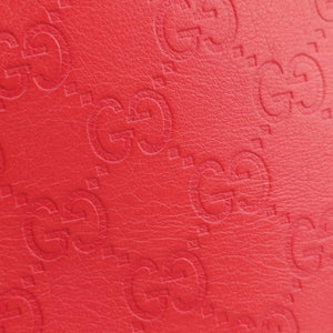 Pre-owned Gucci Microguccissima dome Red Leather 420023 shoulderbag | stylenewstar