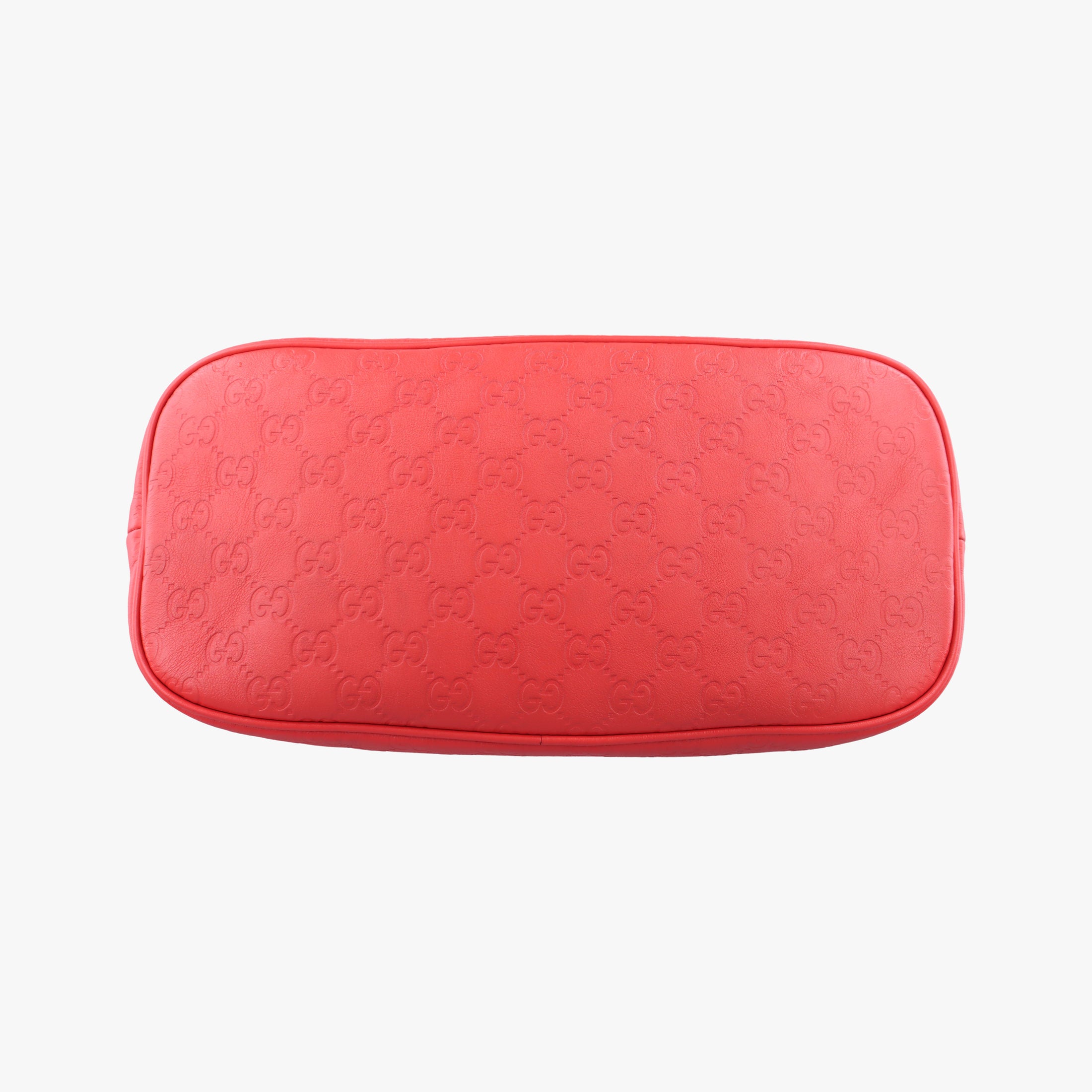 Pre-owned Gucci Microguccissima dome Red Leather 420023 shoulderbag | stylenewstar