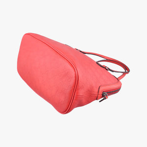 Pre-owned Gucci Microguccissima dome Red Leather 420023 shoulderbag | stylenewstar