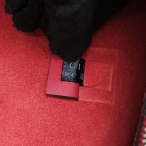 Pre-owned Gucci Dionysus Beige x Red PVC coated canvas×suede 400249 shoulderbag | stylenewstar