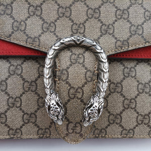 Pre-owned Gucci Dionysus Beige x Red PVC coated canvas×suede 400249 shoulderbag | stylenewstar