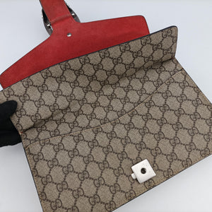 Pre-owned Gucci Dionysus Beige x Red PVC coated canvas×suede 400249 shoulderbag | stylenewstar