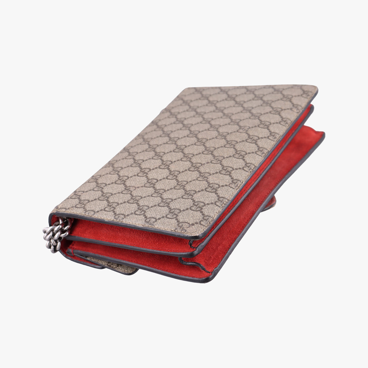 Pre-owned Gucci Dionysus Beige x Red PVC coated canvas×suede 400249 shoulderbag | stylenewstar
