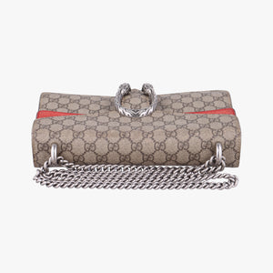 Pre-owned Gucci Dionysus Beige x Red PVC coated canvas×suede 400249 shoulderbag | stylenewstar