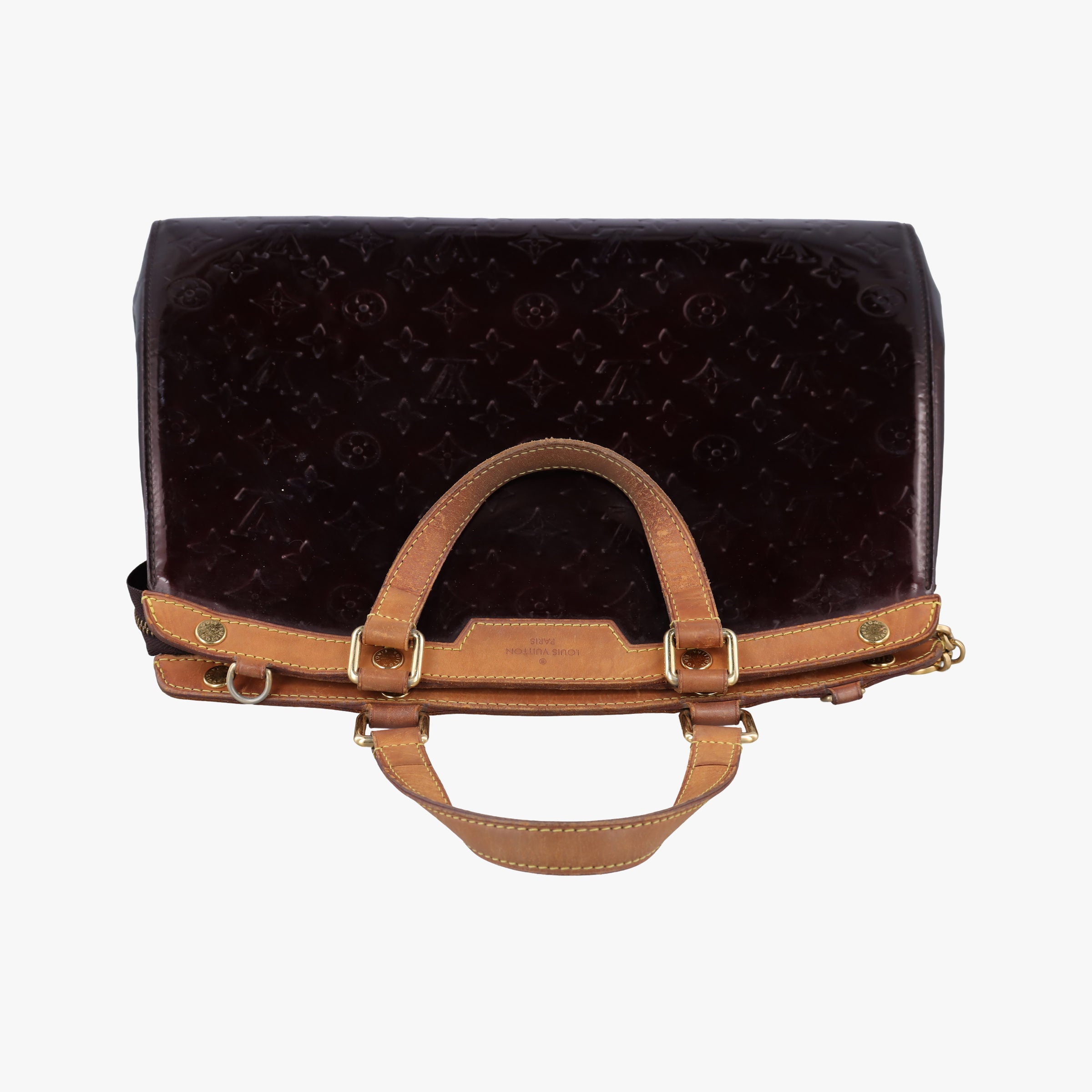 Secondhand Louis Vuitton Brea MM AMARANTE Vernis M91619 handbag | stylenewstar