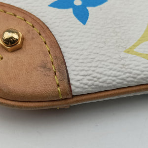 Pre-owned Louis Vuitton Pochette Mira MM Pouch white Monogram Multicolor M60096 shoulderbag | stylenewstar