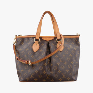 Pre-owned Louis Vuitton PALERMO PM brown Monogram Canvas M40145 shoulderbag | stylenewstar