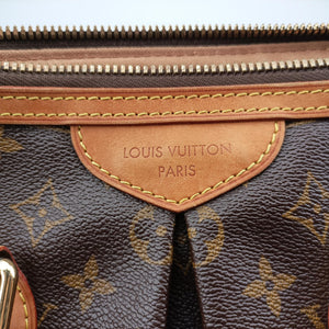 Pre-owned Louis Vuitton PALERMO PM brown Monogram Canvas M40145 shoulderbag | stylenewstar