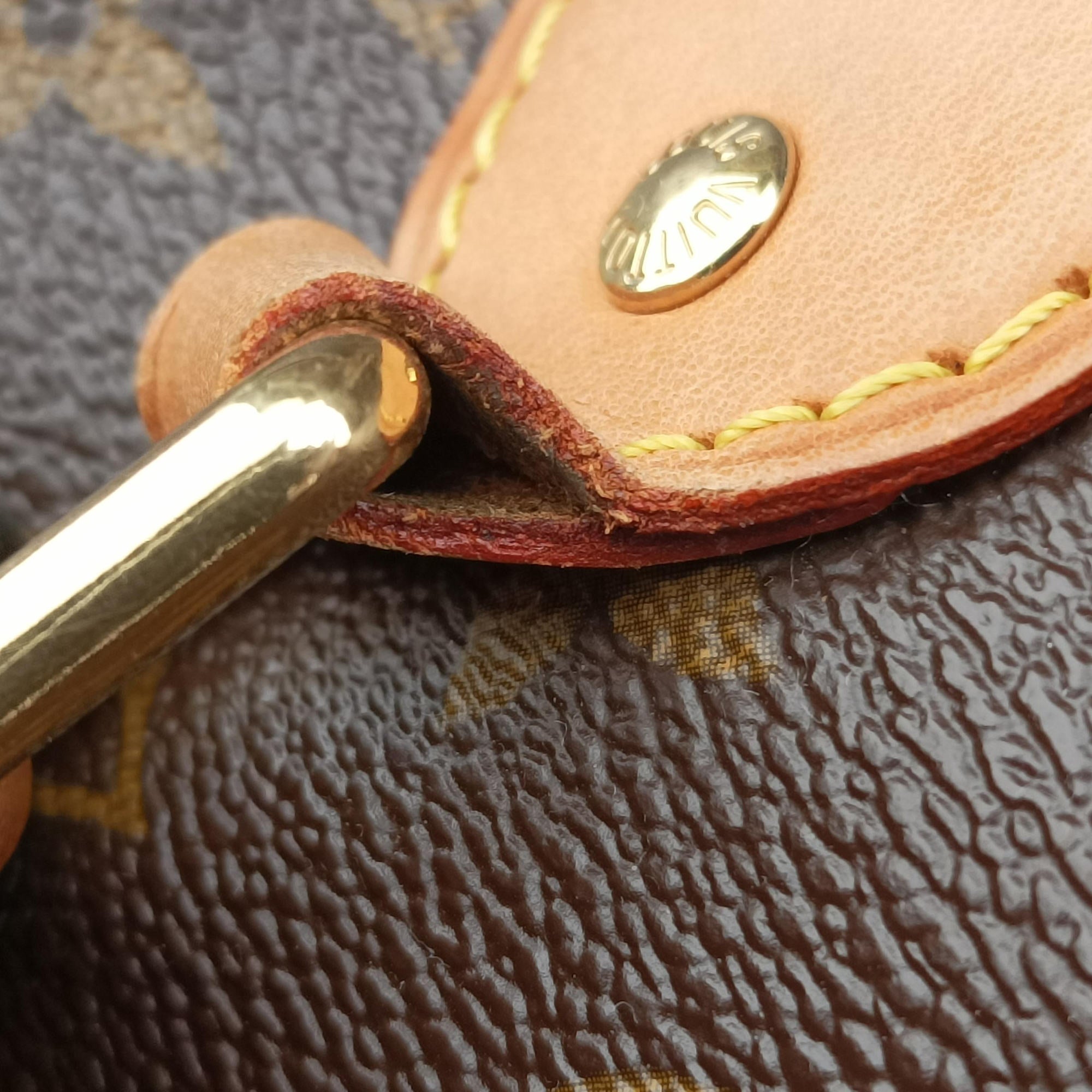 Pre-owned Louis Vuitton PALERMO PM brown Monogram Canvas M40145 shoulderbag | stylenewstar