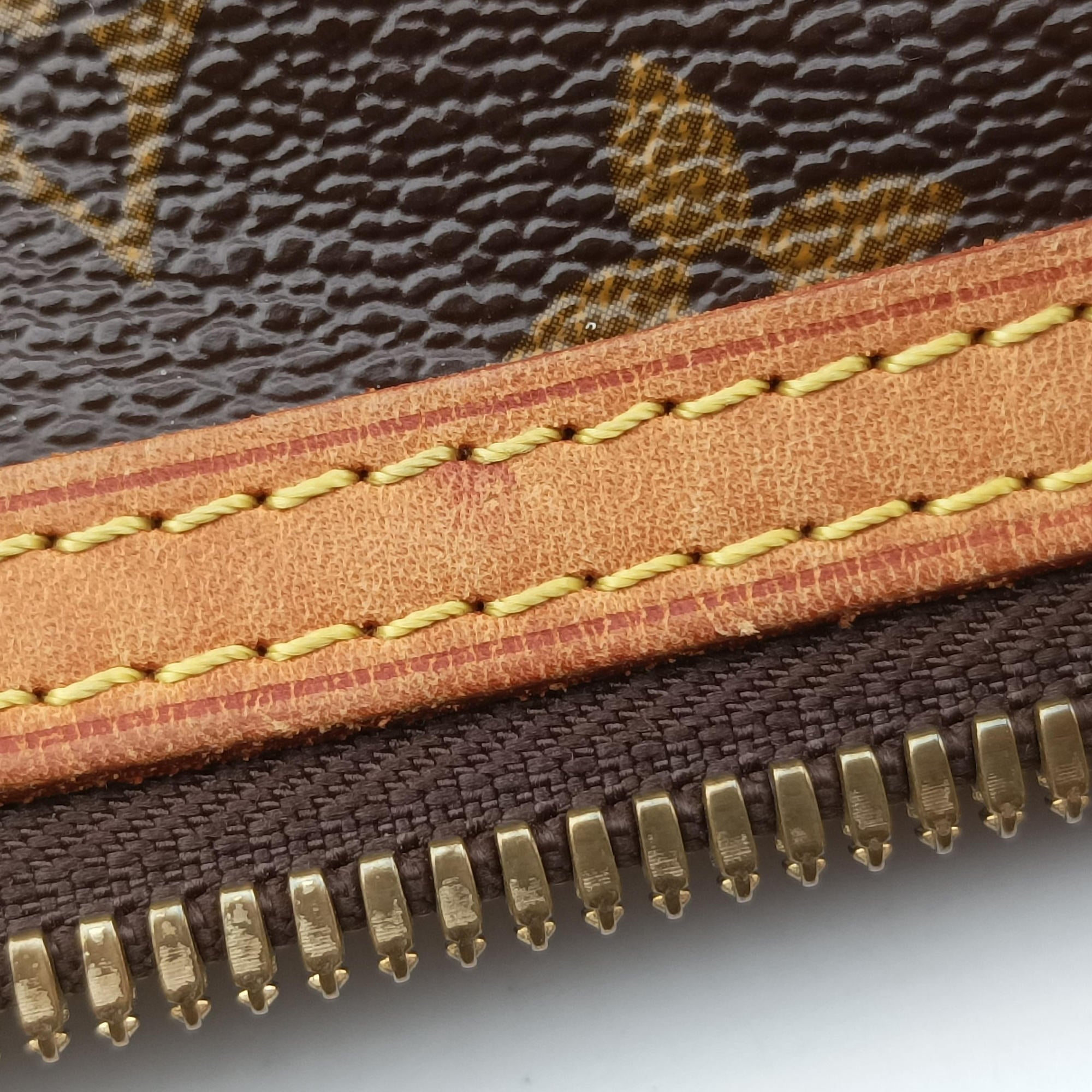 Pre-owned Louis Vuitton PALERMO PM brown Monogram Canvas M40145 shoulderbag | stylenewstar