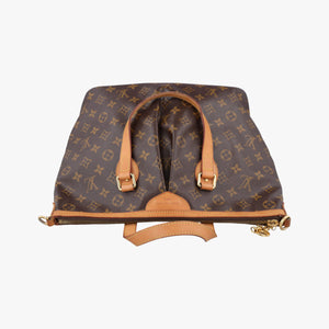 Pre-owned Louis Vuitton PALERMO PM brown Monogram Canvas M40145 shoulderbag | stylenewstar