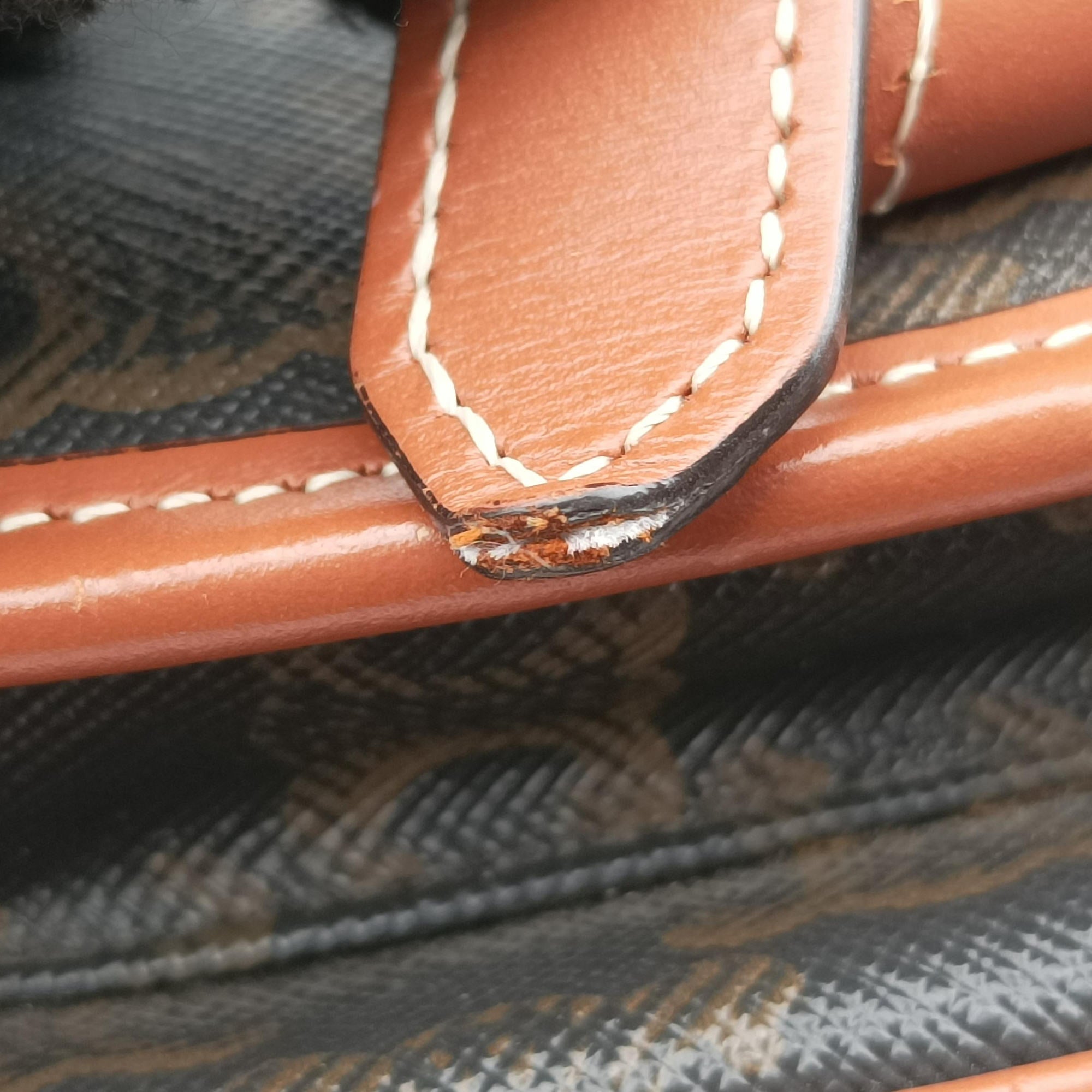 Pre-owned Celine FOLCO Triomphe Brown PVC coated canvas×Leather  shoulderbag | stylenewstar