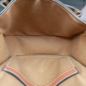 Pre-owned Celine FOLCO Triomphe Brown PVC coated canvas×Leather  shoulderbag | stylenewstar