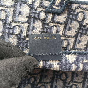 Vintage Christian Dior Saddle Gray×Navy Jacquard  bum bag/waist bag | stylenewstar