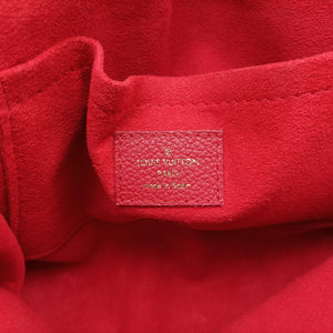 Pre-owned Louis Vuitton SAINT PLACIDE brown×CERISE Monogram Canvas×calf leather M43713 shoulderbag | stylenewstar