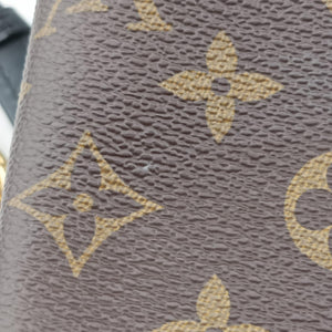 Pre-owned Louis Vuitton SAINT PLACIDE brown×CERISE Monogram Canvas×calf leather M43713 shoulderbag | stylenewstar