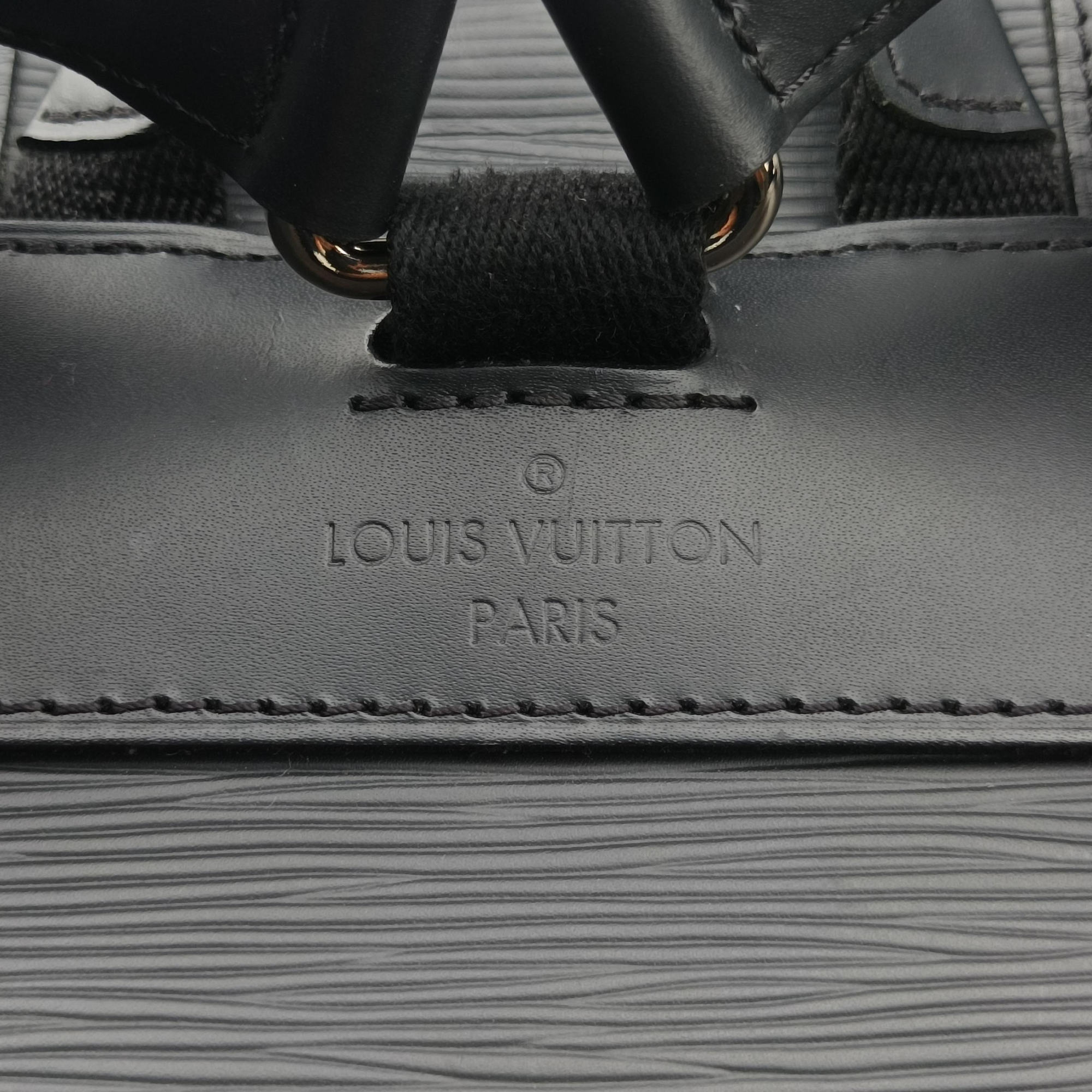 Pre-owned Louis Vuitton ChristopherPM BLACK Epi M50159 backpack/rucksack | stylenewstar