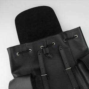 Pre-owned Louis Vuitton ChristopherPM BLACK Epi M50159 backpack/rucksack | stylenewstar