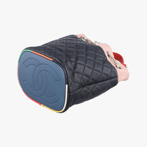 Pre-owned Chanel Drawstring Matelasse Multicolour lambskin A93730 shoulderbag | stylenewstar