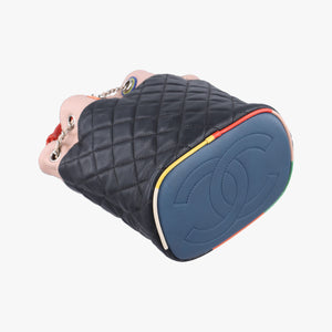 Pre-owned Chanel Drawstring Matelasse Multicolour lambskin A93730 shoulderbag | stylenewstar