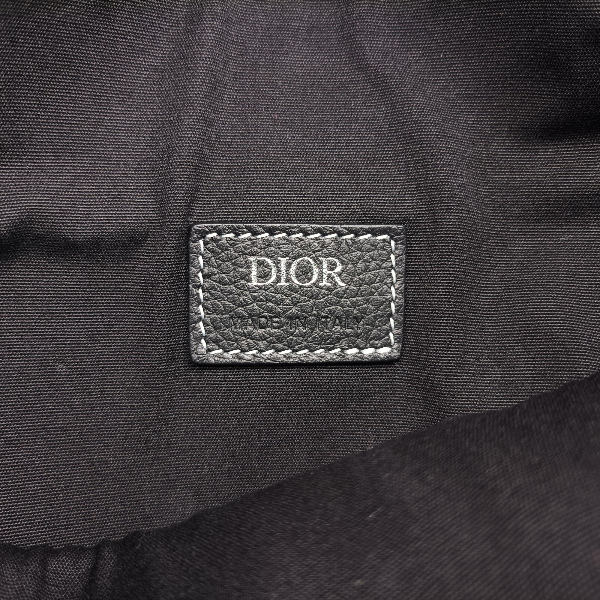 Secondhand Christian Dior saddle Black leather  bum bag/waist bag | stylenewstar