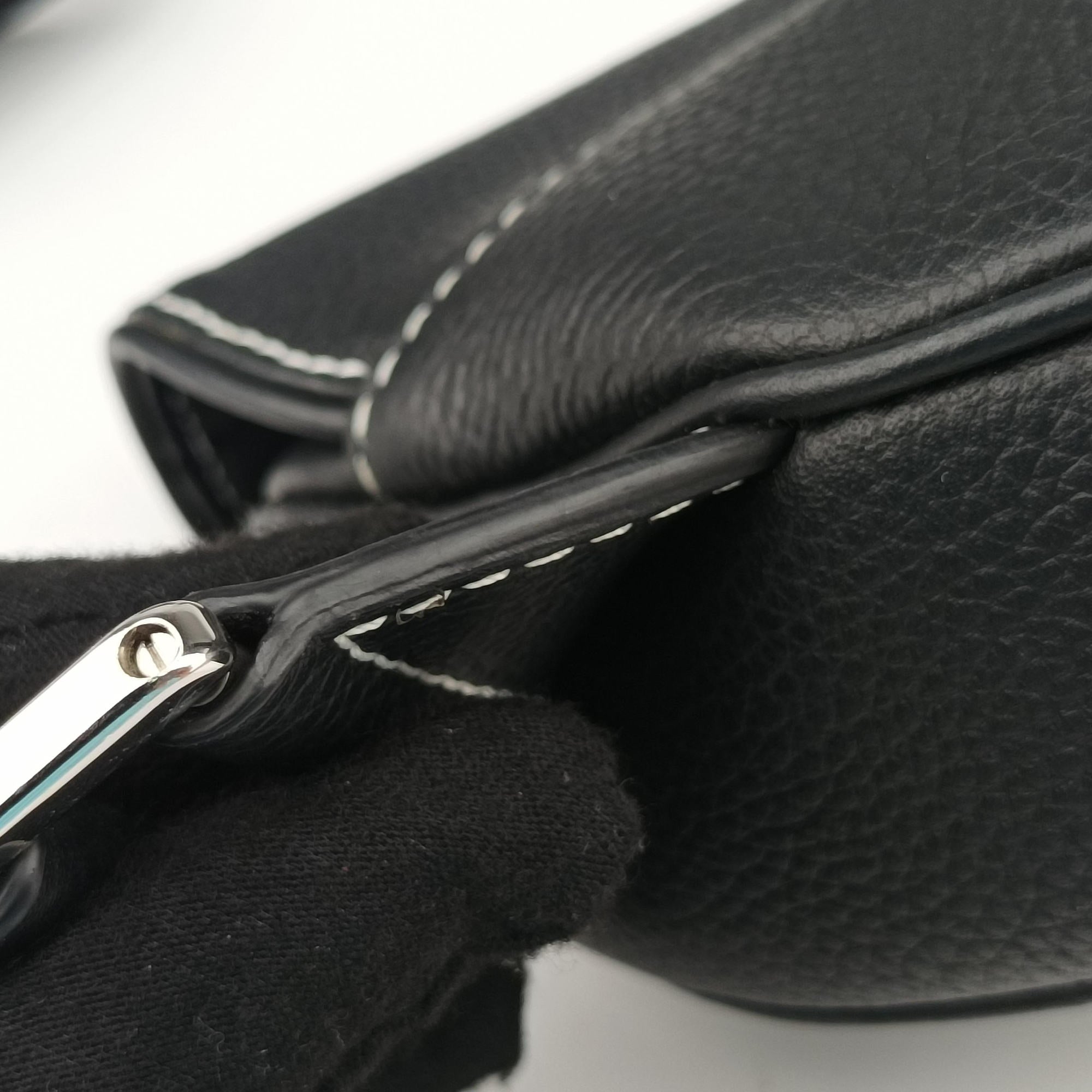Secondhand Christian Dior saddle Black leather  bum bag/waist bag | stylenewstar