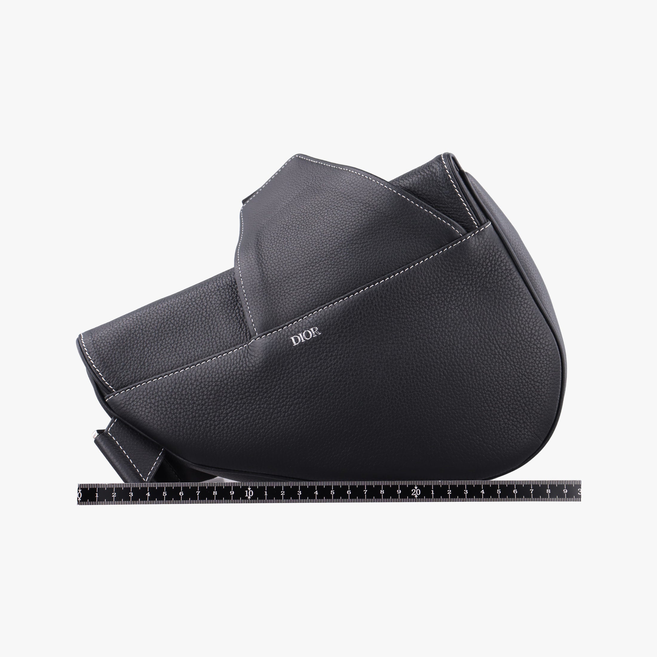 Secondhand Christian Dior saddle Black leather  bum bag/waist bag | stylenewstar